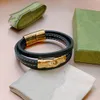 Designer Ggity Bracelets Luxury G Logo Hand Pape Bracelet Cowhide Femme Bracelets Bracelets Fashion Chains Cadeaux 18,5-19,5 cm N29