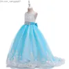 Abiti da ragazza Abiti da ragazza Abiti da ragazza estivi Abiti da damigella d'onore lunghi per bambini Abiti da principessa per bambini Abito da sposa per feste 3 10 14 anni Vestido Z230704