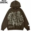 Heren Hoodies Sweatshirts 2023 Mannen Streetwear Roze Hoodie Sweatshirt Grappige Cartoon Grafische Herfst Harajuku Anime Hooded Pullover Hip Hop Hipster 230703