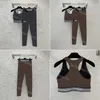 Stroje jogi sportowy garnitur kobiecy rzeźbiony zestaw dresowy zespół sportowy gym noszenie bieżących ubrań fitness