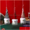Noel dekorasyonları aydınlatma gnome peluş parlayan oyuncaklar ev xmas dekorasyonu yeni yıl bling oyuncak çocukları hediye masa süslemesi dhrte