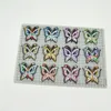 120 Mieszane 12 colors Butterfly Patches Cearfy Patch Ustaw żelazo na Applique Sew Motif Badge Fix2530