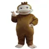 Roller Monkey Curious George Monkey Costumes Costumes de mascotte Holloween Mascot s cartoon Costumes205c