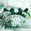 Emballage cadeau personnalisé feuilles de palmier emballage boîte ensemble pour mariage bébé douche faveurs fête d'anniversaire fournitures de noël Eid Mubarak 230701