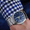 Graxx Seixx Brand Top Fashion Orologio di lusso per uomo Crown Blue Lion Grand Seixx Acciaio inossidabile Calendario impermeabile Designer Movimento Orologi Montre di alta qualità