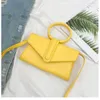 Sacs de taille Petit sac à main rétro PU épaule en cuir pour femmes sac de créateur jaune orange couleur bonbon femme mini sacs à main bandoulière 230703