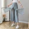 Vrouwen Broek Vrouwen Chiffon Split Wijde Pijpen Rok Mode Pantalon 2023 Zomer Palazzo Rechte Losse Broek Harajuku Effen