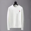 Pull pour hommes européens Designer Sweatshirt Pull à la mode imprimé en tricot Pull ample pour femmes de luxe rétro classique