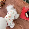 Hundebekleidung Weihnachten Elch Shirt Herbst Haustier Kleidung Knopf Hoodies für kleine Hunde Katze Welpen Pullover Flecce Warme Kleidung Ropa Perro