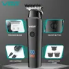 Tondeuse Trimmers VGR Tondeuse Professionele elektrische trimmers Draadloze tondeuse Oplaadbaar LED-display V 937 230701