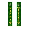 Andra evenemangsfestartiklar St Patrick's Day Decoration Door Curtain Saint Patrick Green Clover Banner Irish Couplet Flag Home Ornaments 230701