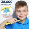 Diş Fırçası Seago Şarj Edilebilir Elektrikli Diş Fırçası Çocuklar için 6 Çocuk Sonik Fırçaları Otomatik Güçlü Temiz Diş Fırçası Su Geçirmez IPX7 230701