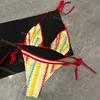 Модное бикини -нижнее белье дизайнерский дизайнерский дамский костюм для летнего купания тонкая полиэфирная ткань