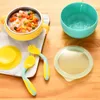 Cups Dishes Utensils Baby Thermal Insulation Lunch Box Colorful Tableware Bowl Portrable Suction Sucker Feeding Dining Plate 230703