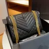 Bolsa Envelope Bolsa Órgão Cadeia Bolsas Tiracolo Caviar Couro Couro Acolchoado Ombro Carteira Carteiras Simples Bolsas Bolsa