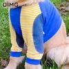 Hundkläder OIMG Medium Large Dogs Armbågsskydd Ledd slitstarka kläder Golden Retriever Labrador Akita sommar tunn tröja
