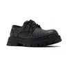 Spikes masculino sapatos sociais rebites masculino designer Oxford punk masculino sapato formal