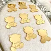 Other Event Party Supplies 20 50 100pcs Personalized Bear Acrylic Mirror Tag Baby Shower Gift Birthday Name 230701