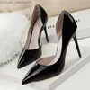 Dress Shoes Dress Shoes BIGTREE Shoes Patent Leather Heels Fashion Woman Pumps Stiletto Women Shoes Sexy Party Shoes Women High Heels 12 Colour Z230703