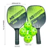 Table Tennis Rubbers Pickleball Rackets Set Pickleball Paddle Set of 2 Rackets and 4 Pickleballs Balls Pickle-Ball Racquet w Balls Sports Accessory 230703