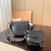 أكياس مسائية مصغرة حقيبة سرج مزدوجة العجل رفرف loe كتف مصمم Lychee نمط Crossbody سلس البقر البقر الجندي