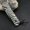 Chris Reeve Folding Pocket Knife Damascus Steel Blade TC4 Titanium Alloy Handle Outdoor Tactical Survival Camping EDC Tool Portable Knife