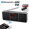 Radio Digital Portable Radio Am FM Bluetooth Disceer Stereo MP3 -плеер TF SD -карта USB Drive Distsfree Call Rechargable Dinkers 230701