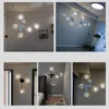 Lampy nordycki współczesny lampa Led minimalistyczny salon oświetlenie na schody do sypialni dekoracja wnętrz nocna ściana kinkiet LampsHKD230701