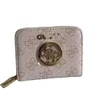 Fashion Brand Vintage Printed Short Wallets LGO Zipper Wallet Card Holders European and American