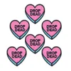 10 pcs funny heart patches badge for clothing iron embroidered patch applique iron on patches sewing accessories for DIY clothes258W