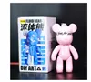 Nouveauté Jeux DIY Fluide Ours Sculpture À La Main Parent-enfant Jouet Fluide Violent Ours 23CM Graffiti Peinture Bearbrick Poupée Jouet Cadeau Ornements