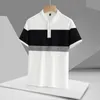 Men s Polos Casual 2023 Summer Short Sleeve Solid White Black Polo Shirt Brand Fashion Clothes For Men Oversize 3XL 230703
