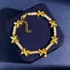 Bracciali da sposa firmati per donna Bracciale con ciondoli di diamanti Gioielli da donna in oro T Bracciale di perline con catena di lusso Bracciale con gioielli in argento 237032C