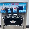 Broyeurs à glace Rasoirs Fabricants de crème glacée molle commerciale Machine Distributeur automatique électrique Machine à crème glacée en acier inoxydable.