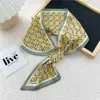 Scarves Fashion Small Silk Scarf Women Spring And Autumn Summer Small Ear Scarf Korean Style Tie Bag Headband Decoration Neck Scarf J230703