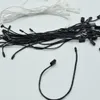 Yarn 980pcs lot Good Quality Black And White Waxed Cord Hang Tag Nylon String Snap Lock Pin Loop Fastener Ties Length18cm216B