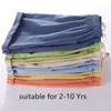 Shorts Kinder Sommer Shorts Für Jungen Kinder Casual Strand Shorts Candy Farbe Baumwolle Leinen Atmungsaktive Weiche Kurze Hosen Für Mädchen 100-160 cm 230703