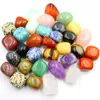 Piedra 2-3Cm Irregar Chakra Beads Estatua Piedras Naturales Talladas Decoración Cuarzo Rosa Curación Cristal Regalo Habitación Adorno Decoración Drop D Dhlzs