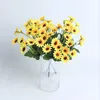 Dried Flowers 22 or heads artificial flowers sunflower decor table centerpieces wedding Balcony decoration accessories for home