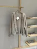 Giacche da donna Felpe con cappuccio Cardigan con paillettes sfumate in cashmere a maniche lunghe invernali