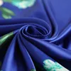 Scarves Flower Print Shawl Silk Square Scarf For Women Hair Bands Neckerchief Female Head Wraps Headband Foulard Satin Hijab Bandana J230703