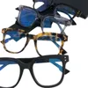 Qua Luxury Concise Square Plank Fullrim Frame Óculos Simples Unissex50-20-145 Itália corte de acetatos para prescrição Óculos de grau Óculos de proteção estojo completo