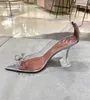 Муадди роскошные дизайнерские дизайнерские сандалии heels 2023 Сексуальные острые на каблуках
