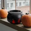 Platen 2 Stuks Mini Snoep Heks Pot Pot Goud Emmer Chocolade 14 10cm Kinderen Hand-held Halloween emmers Zwart Plastic