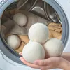 2pcs Organic Wool Dryer Balls, Natural Laundry Balls Zero Chemicals Fabric Softener Reusable Wool Dryer Balls Reduce