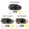 Outdoor Eyewear Upgrade 3mm Tactical Goggles Military Combat Explosion proof Anti shock Glasses Hunting Airsoft Paintball 230701