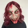 Novely Halloween Rubber Mask Party Cosplay Cosmetic Masquerad Masker Evil Dead Rise Headwear Holiday Full Face Realistic Scary Mask Decor