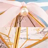 حرير الجملة GEM GEM Pearl Ribbon Wrap Tower Bronzing Candy Wedding Baby Shower Paper Bover Box Chocolate Backages Th0977 ES