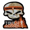 Latest Design TOUGH MUDDER Skull Embroidered Patch Badge Iron On Jacket Applique Embroidery Patch Supplier275r