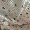 Sillas de comedor Asientos Bebé Muselina Cuadrados Manta Mantas de algodón nacido Invierno Niños Tela escocesa en la cama Pañal Baño 230703